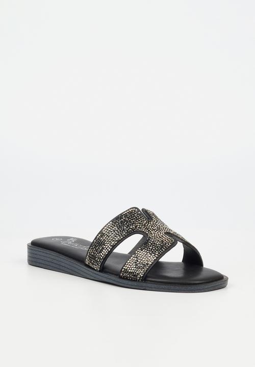 Butterfly Feet - Jacey 1 slide - black