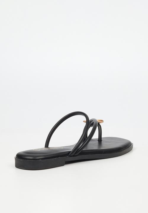 Miss Black - Naledi 4 flat sandal - black