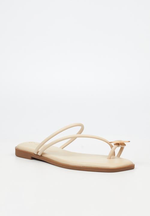 Miss Black - Naledi 4 flat sandal - bone