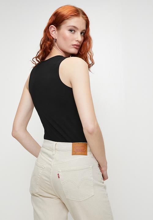 Brave Soul - Ladies Round Neck Bodysuit - Black