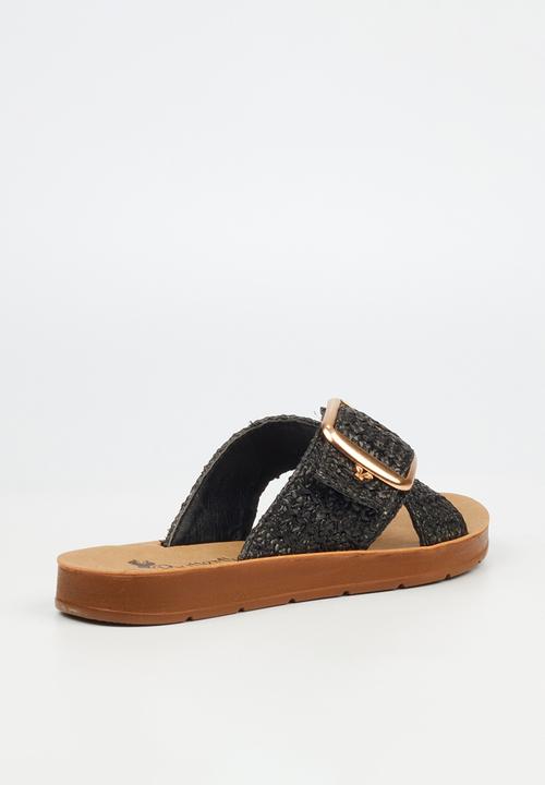 Butterfly Feet - Zina 21 slide - black