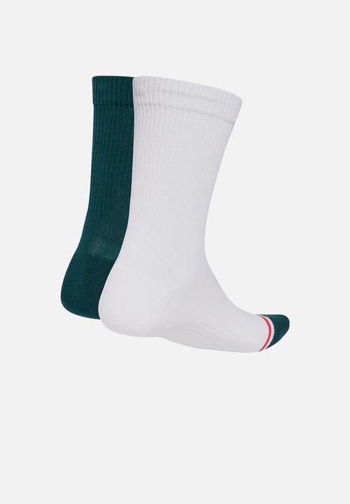 adidas Performance - PIZZA SOCK 2PP - white/aurora ivy/wonder white