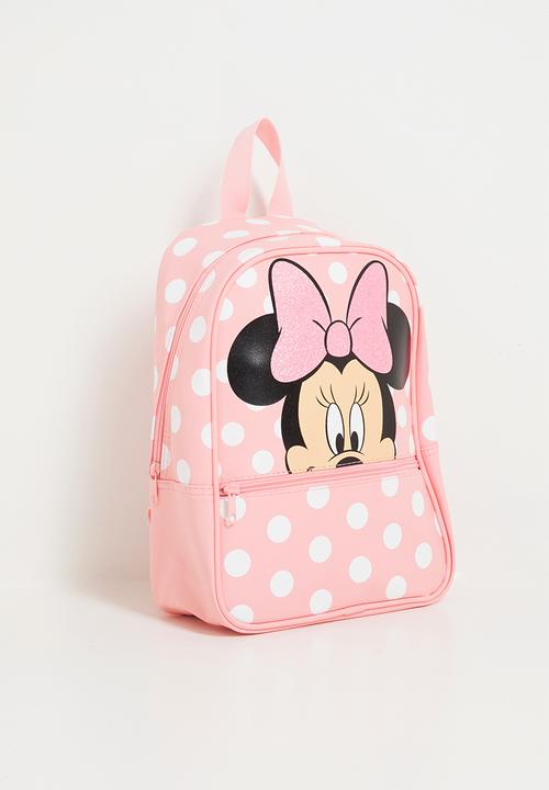 Pop Candy - Minnie top & front compartment backpack - pink/polka dots