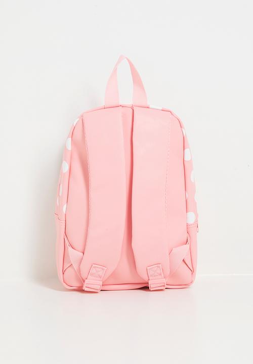 Pop Candy - Minnie top & front compartment backpack - pink/polka dots