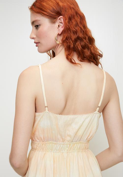 MILLA - Landscape border printed maxi dress - lemon print