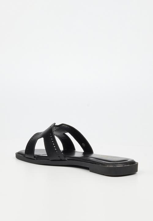Miss Black - Syrup 2 h-cut sandal - black