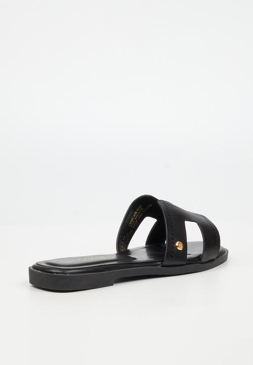 Miss Black - Syrup 2 h-cut sandal - black