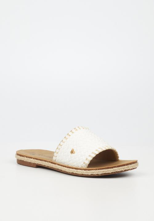 Butterfly Feet - Celia 7 slide - white