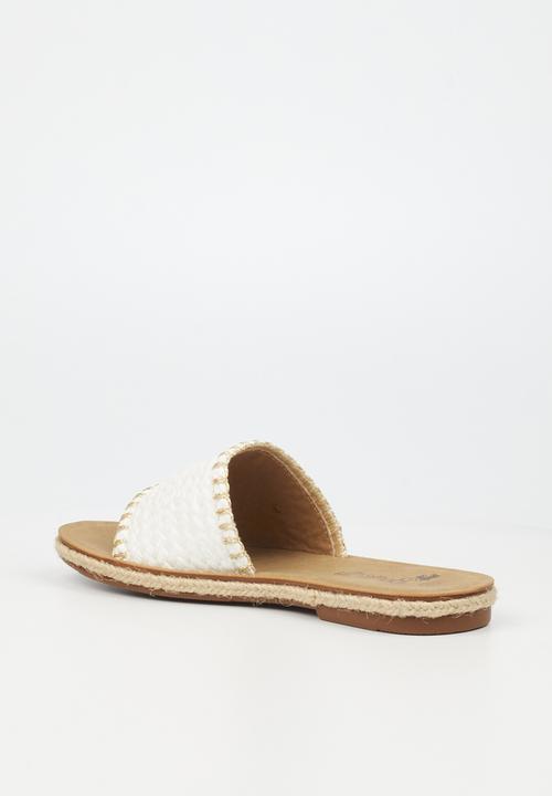 Butterfly Feet - Celia 7 slide - white