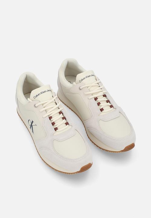 Calvin Klein - Runner Sock Laceup - Turtle Dove/Eggshell/Cinnamon