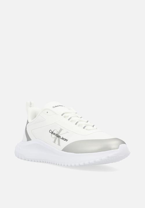 Calvin Klein - Eva Runner Low Lace Mix Ml Wn - Bright White/Silver