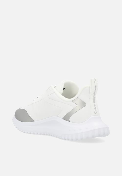 Calvin Klein - Eva Runner Low Lace Mix Ml Wn - Bright White/Silver