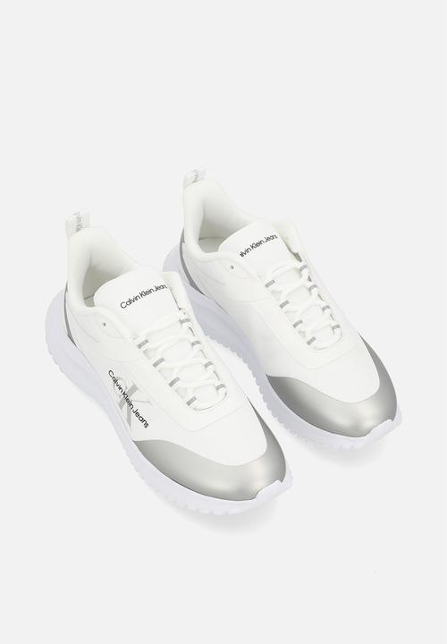 Calvin Klein - Eva Runner Low Lace Mix Ml Wn - Bright White/Silver