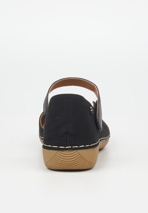 Butterfly Feet - Cindi close toe ankle strap - black