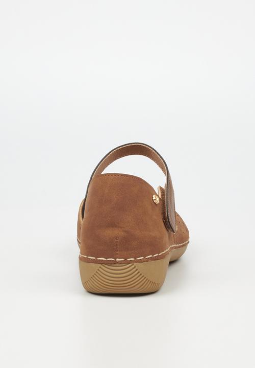 Butterfly Feet - Cindi close toe ankle strap - tan