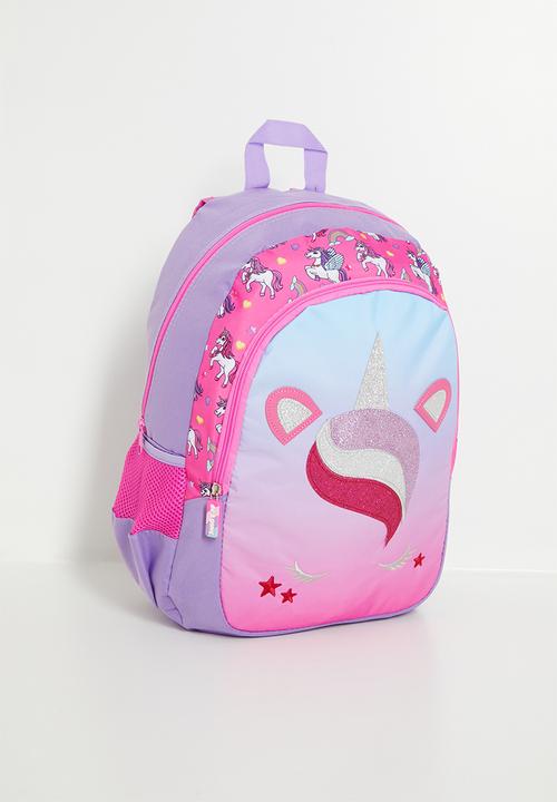 Pop Candy - Embroidered front pocket unicorn backpack - multi