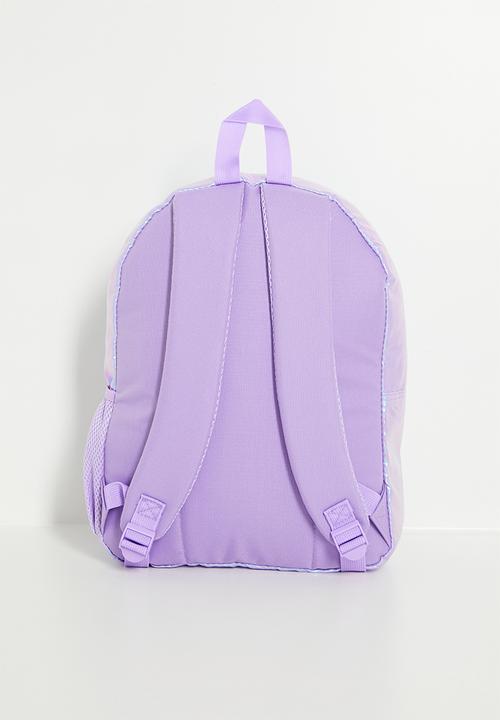 Pop Candy - Frozen backpack with merrowed edge badge - lilac shimmer