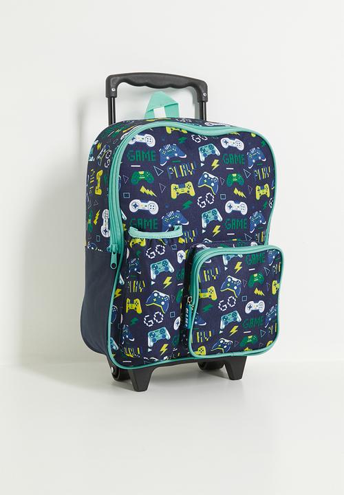 Pop Candy - Trolley backpack - navy/aqua/gaming aop