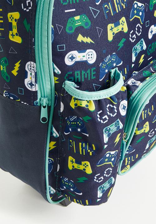 Pop Candy - Trolley backpack - navy/aqua/gaming aop