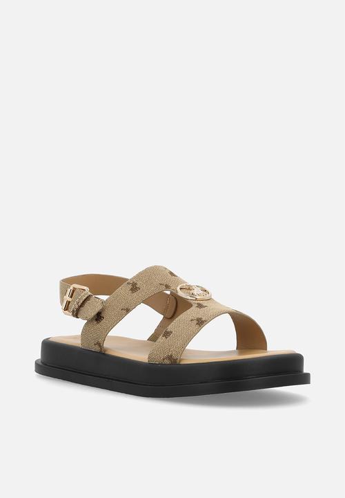 POLO - Moulded trim sandal - stone