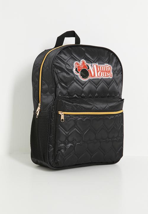 Pop Candy - Minnie Mouse heart quilted backpack - black/multi