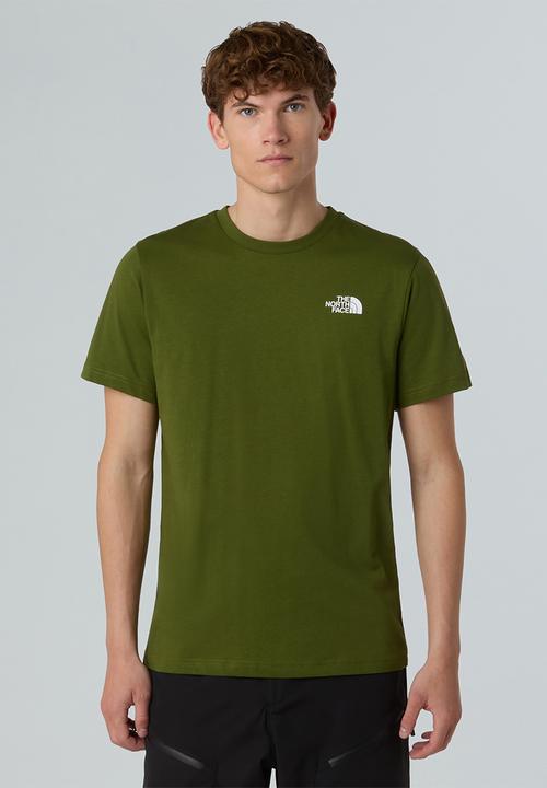 The North Face - S/S Box Nse Tee - Woodland Green-TNF Black (DIW)