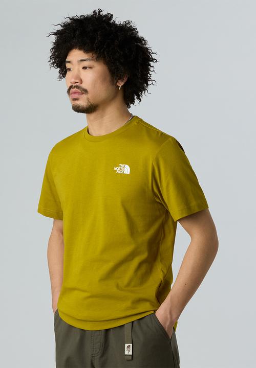 The North Face - S/S Box Nse Tee - Deep Dijon-Woodland Green (F9K)