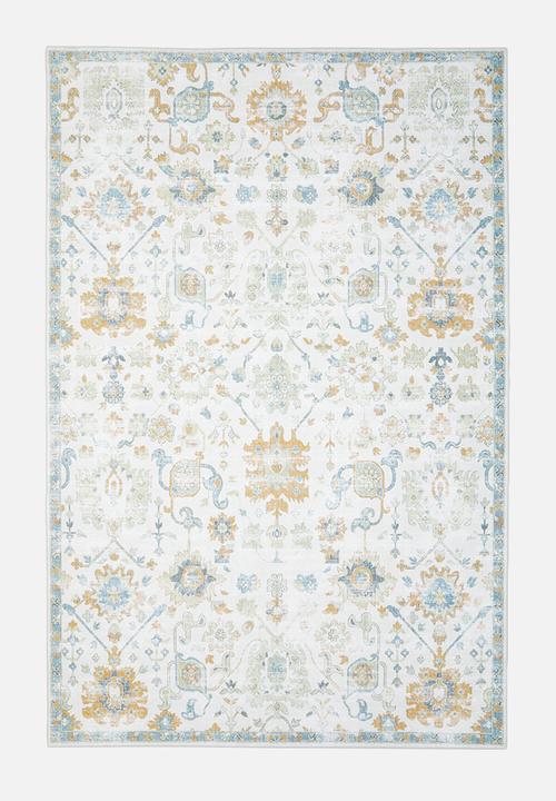 Ember Floral Antique Rug - multi