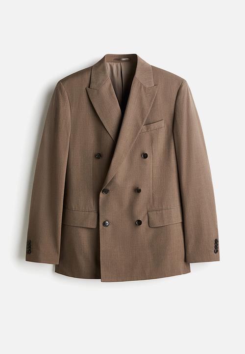 H&M - Regular fit double-breasted jacket - beige