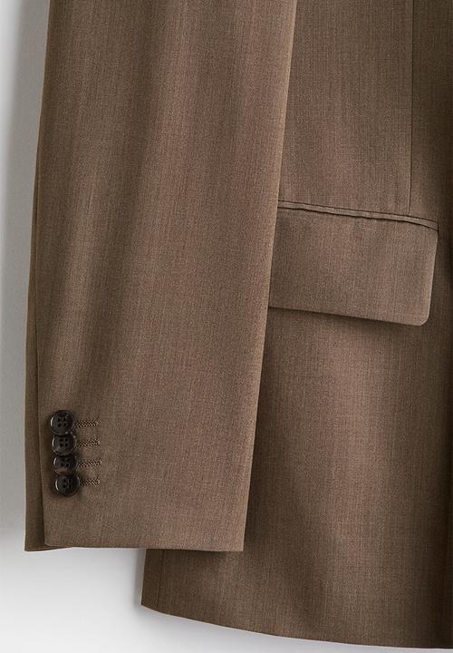 H&M - Regular fit double-breasted jacket - beige