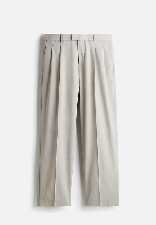 H&M - Regular fit suit trousers - light beige