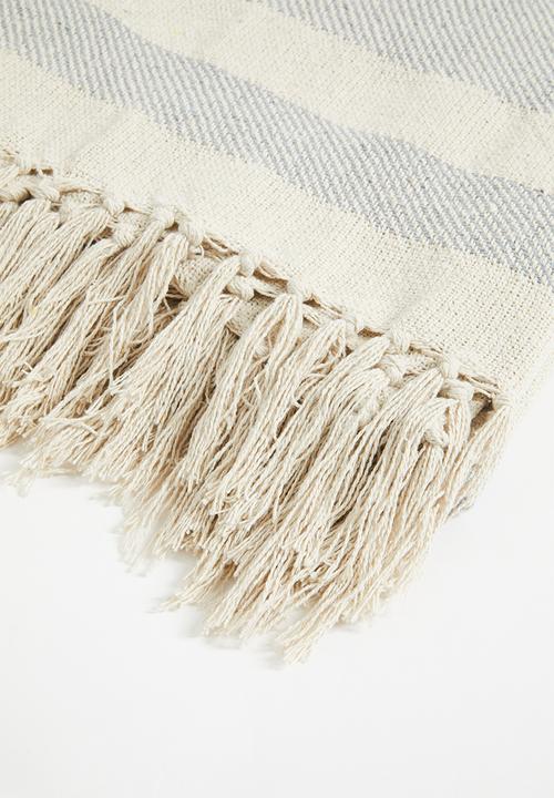 H&S - Manta cotton throw - blue