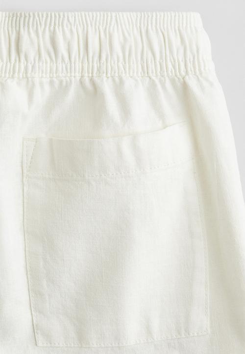 H&M - Linen-blend shorts - white