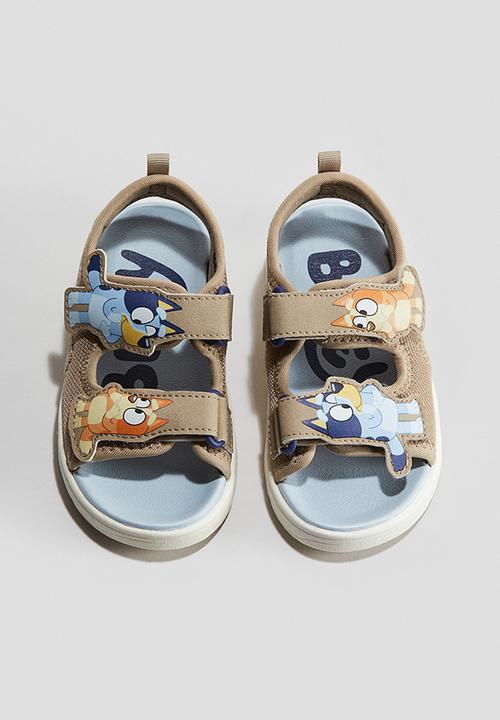 H&M - Motif-detail sandals - beige bluey