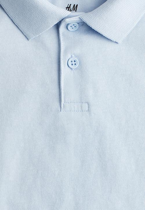 H&M - Cotton polo shirt - light blue