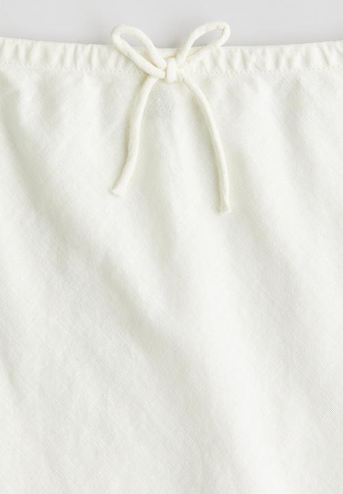 H&M - Linen blend skirt - white