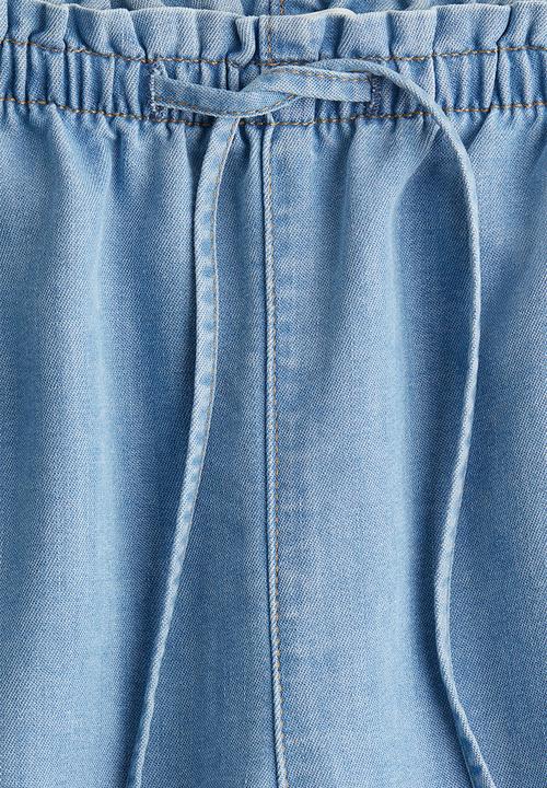 H&M - Denim pull-on trousers - light denim blue