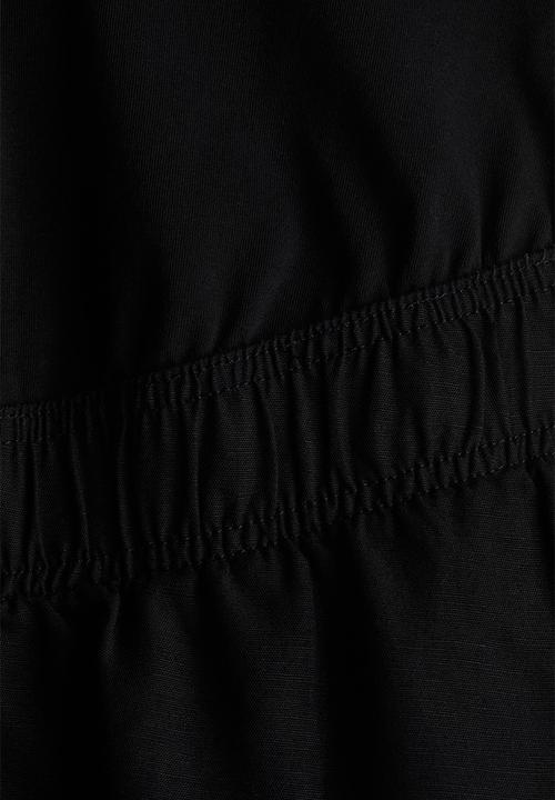 H&M - Mama linen-blend shorts - black