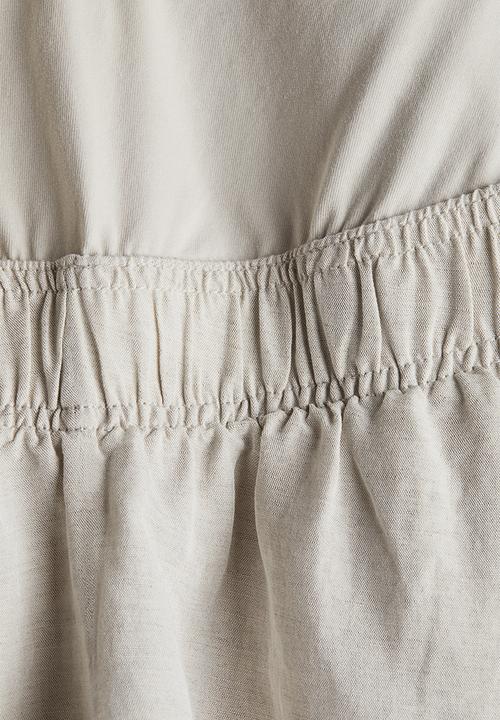 H&M - Mama linen-blend shorts - light beige