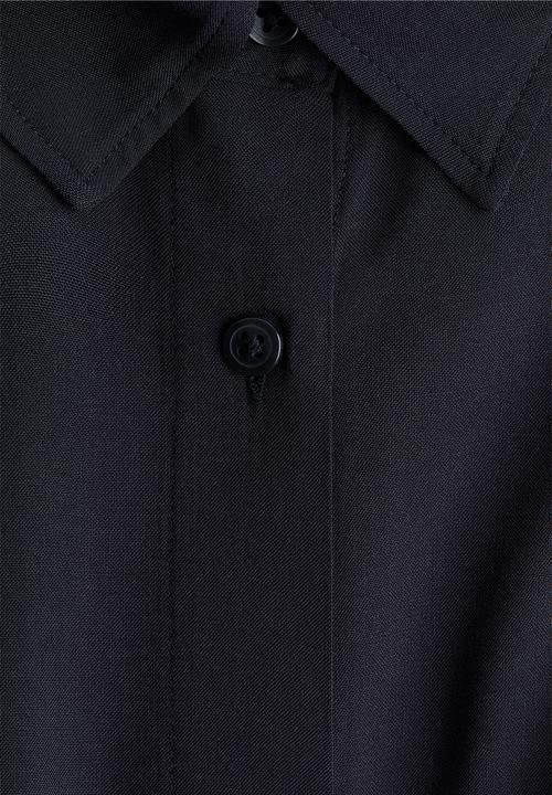 H&M - Mama before & after tie-belt shirt - navy blue