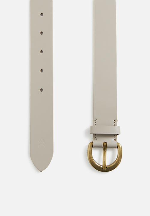 Calvin Klein - Casual pin buckle 30mm - crockery/antique light gold