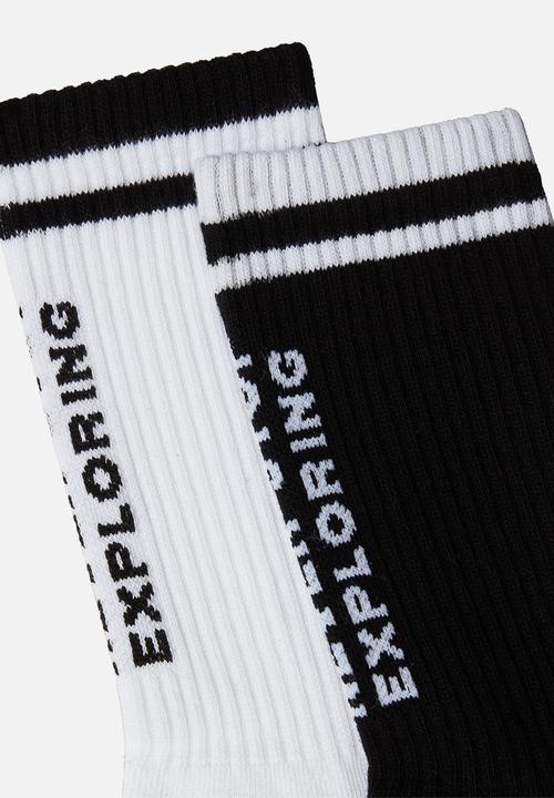 The North Face - Everyday Crew Sock Nse - 2 Pack - TNF Black-TNF White (KY4)
