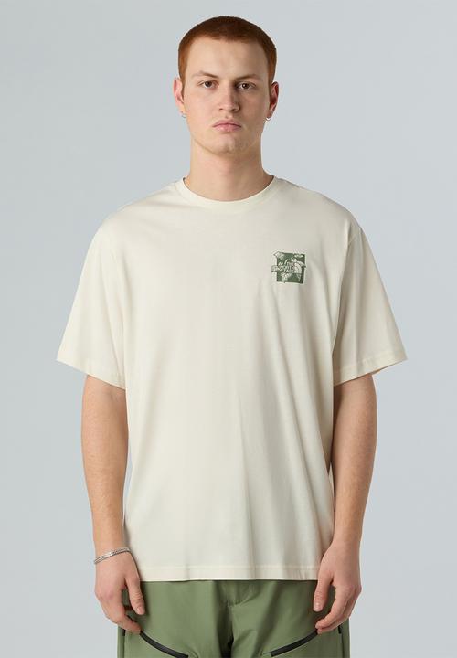 The North Face - Short Sleeve Connect Relaxed Tee - Graphic - White Dune (QLI)