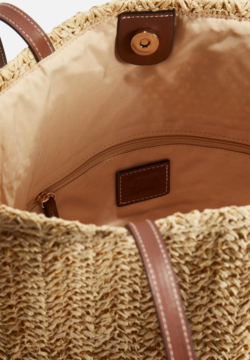 H&M - Straw shopper - beige/brown