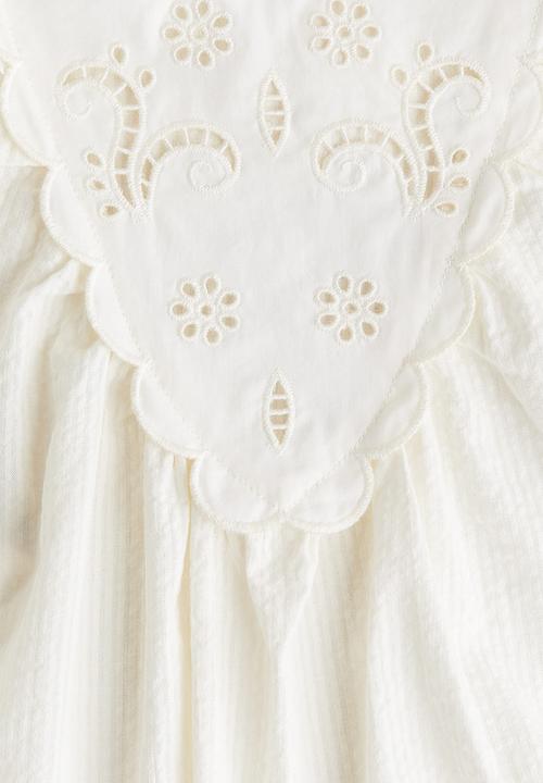 H&M - Cotton seersucker dress - white