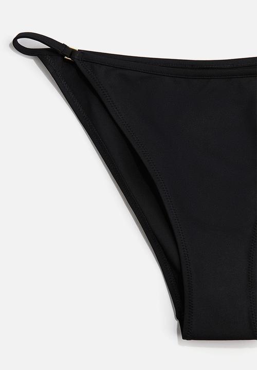 H&M - Brazilian tanga bikini bottoms - black