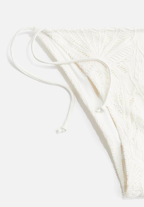 H&M - Tie tanga bikini bottoms - white