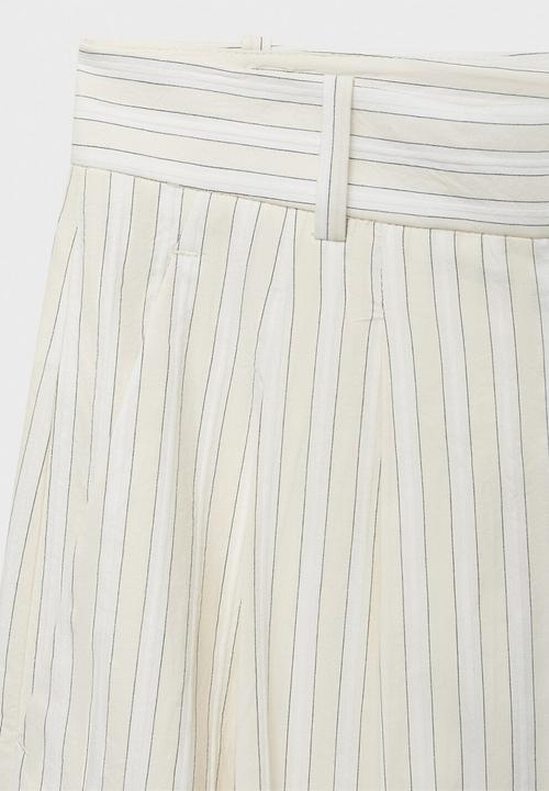 MANGO - Trousers Delta - Light/Pastel Gray