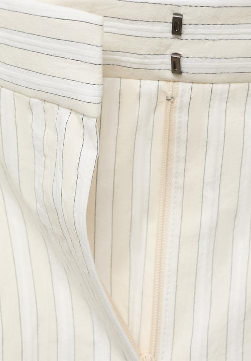 MANGO - Trousers Delta - Light/Pastel Gray