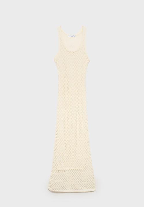 MANGO - Dress Juancho - Light Beige